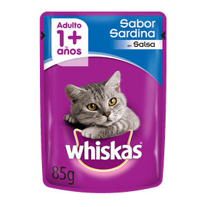 Whiskas salsa sardina x 85 grs