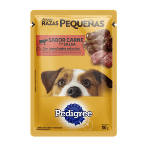 Pedigree salsa razas peq carne x 100 gr